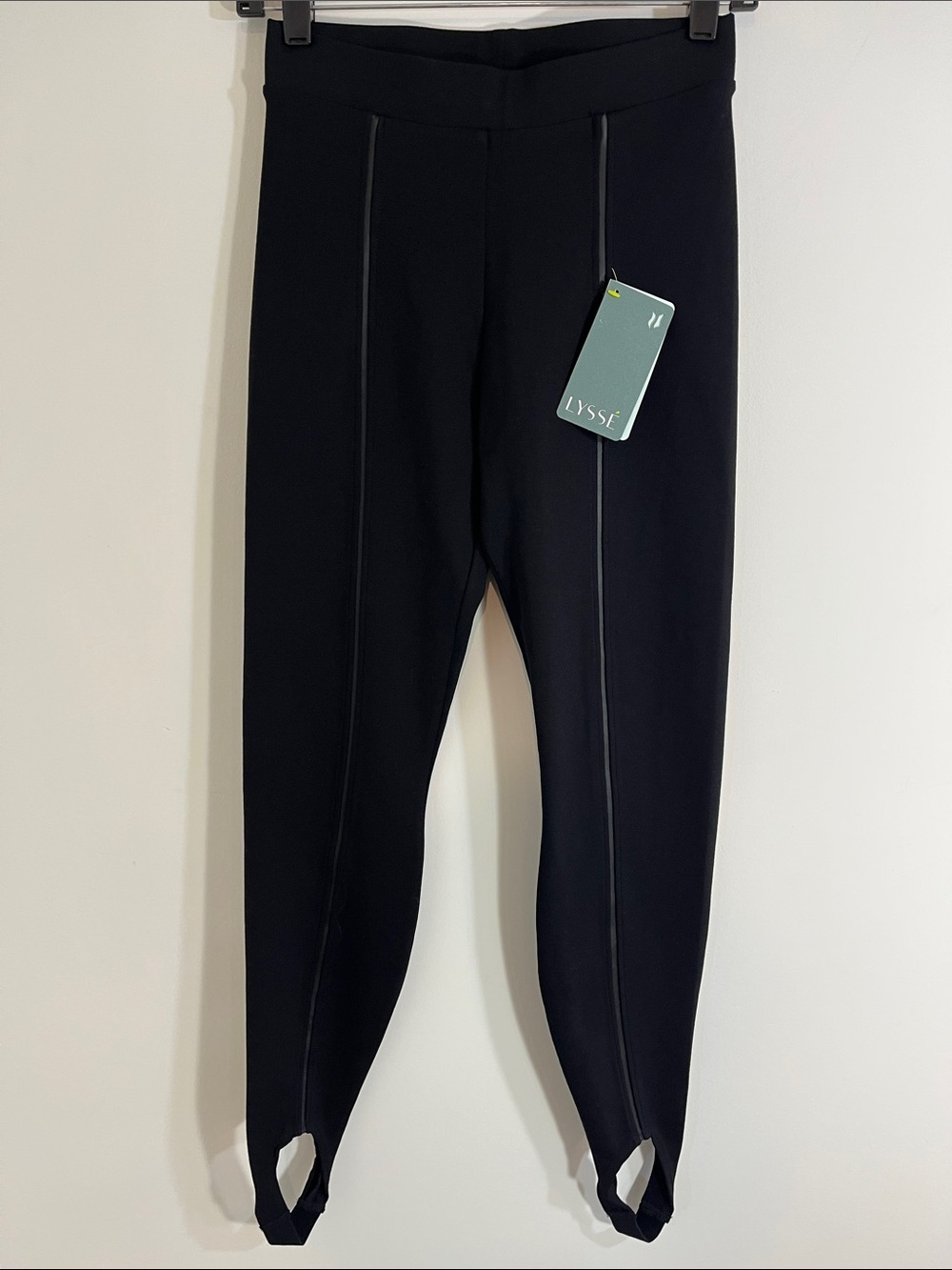 Lysse Lyssé Women's Stirrup Leather Inset Legging Style 1952 XS NWT - Picture 2 of 7